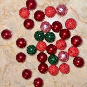 Watermelon themed Beads